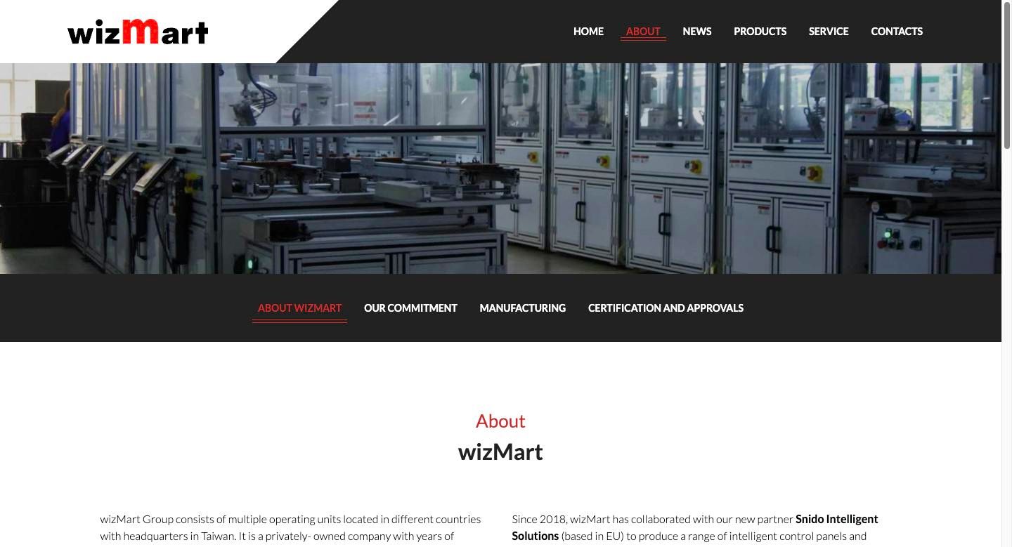 wizMart Website, imagens 2