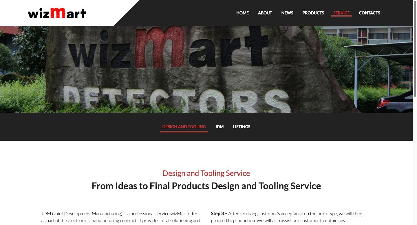 wizMart Website, imagens 3