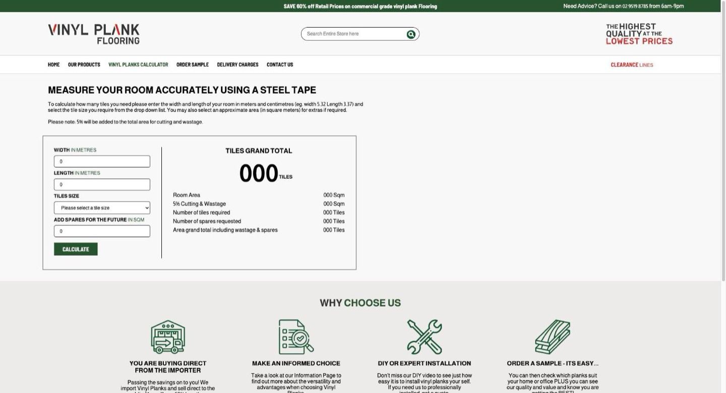 Vinyl Plank Flooring Website, screenshots 3